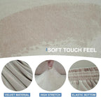CUCRAF T Cushion Sofa Cover 3 Piece Loveseat Slipcovers, Soft Thick Velvet - Image 3