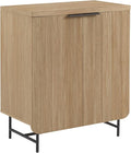 Walker Edison Reema Fluted Door Accent Table, 32 Inch, Coastal Oak by WalkerEdison