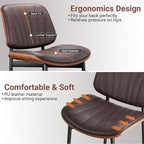 YaFiti Dining Chairs Set of 4, Dining Room and Kitchen Chairs, Mid Century - Image 5