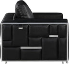 Blackjack Furniture Catania Modern Top Grain Italian Leather Sofa Set - Image 19