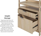 Walker Edison Transitional Open Reeded 4-Shelf Bookshelf - Image 10