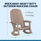 Semco Rockaway Heavy Duty Polyethylene All Weather Outdoor Patio or Deck - Image 3