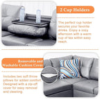 Wakefit Sectional Sofa Couch, Modern 4-Seaters Living Room Furniture Sets - Image 6