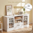 Giantex Farmhouse TV Stand for 65/70 Inch TV, Tall Entertainment Center - Image 7