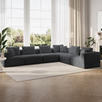 Novilla 141" Modular Sectional Sofa, Modern Cloud Sectional Couch by Novilla