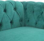 RARZOE Modern 2 Pieces Living Room Sofa Set, Contemporary Tufted Button Velvet - Image 5