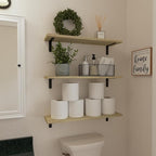 WOPITUES Wood Floating Shelves Set of 6, 24 inch Long Floating Shelves - Image 4