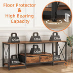 GYIIYUO TV Stand with Fabric Drawer - Image 5