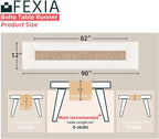 FEXIA Boho Table Runner for Christmas Thanksgiving Home Decor - Image 2