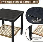 Aoxun 3-Piece Outdoor Rocking Bistro Set, Patio Furniture Set - Image 9