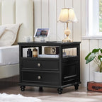 Joaxswe Farmhouse Nightstand Set of 2 - Image 4
