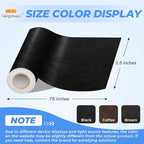 Leather Repair Patches, 3.5X79 Inch Self-Adhesive Leather Repair Tape, Stretch - Image 2