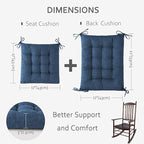 ELFJOY Rocking Chair Cushion Large Rocking Chair Pads - Image 2