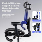 Office Chair with Footrest, Ergonomic Chair with 3D Headrest, Computer Chair - Image 6