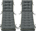 2 Pack 80x26 Inch Folding Chaise Lounge Cushion Quick Dry by AMCATON