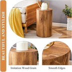 Round Side Table, End Table Living Room Table, Sofa Couch Bedside Table - Image 6