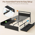 Rolanstar Full Size Bed Frame - Image 3
