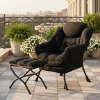 Tiita Lazy Chair with Ottoman, Comfy Leisure Sofa Armchair with Ottoman - Image 3
