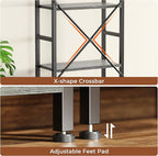 SUPERJARE Triple Bookshelf, Bookcase - Image 7