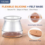 VIUME 32 Pcs Chair Leg Floor Protectors - Image 8