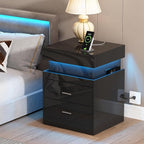 ChooChoo LED Nightstand with Charging Station, Smart Night Stand with Sliding by ChooChoo