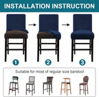 Turquoize Bar Stool Covers 4 Pack Bar Stool Covers - Image 5