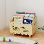 Wood Kids Bookshelf, Montessori Bookshelf, by Unknown