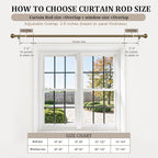 Antique Bronze Curtain Rods for Windows 48 to 84 Inch 1" Diameter Adjustable - Image 8