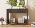 FATORRI Console Entryway Table, Narrow Wooden Sofa Table - Image 6