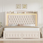 Queen Bed Frame 55" Tall Headboard - Image 5