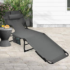 Goplus Tanning Chair, Folding Adjustable Patio Lounge Chair - Image 8