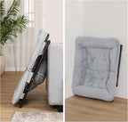Comfy Saucer Chair for Adults, Soft Faux Fur Bedroom Chair - Image 8