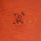 Folding Table Low Wooden Dining Table, Hand-Painted Korean Tatami Tea Room Table - Image 5
