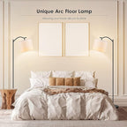 BoostArea Floor Lamp for Living Room, LED Arched Floor Lamps, Modern Standing - Image 6