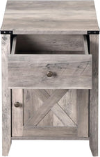 Betterhood Barnwood Rustic Farmhouse Nightstand, Side Table - Image 7