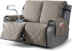 TAOCOCO 100% Waterproof Loveseat Recliner Cover, Non Slip Split Recliner Couch by TAOCOCO