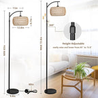 Arc Floor Lamp with Remote Control, Dimmable LED Floor Lamp with 3 Color - Image 4