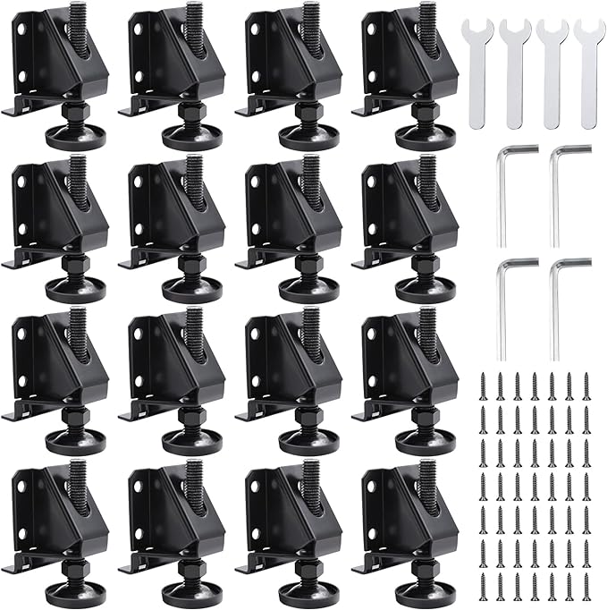 DkOvn Leg Leveler, 16 Pack Heavy Duty Leveling Feet, Adjustable Furniture by DkOvn