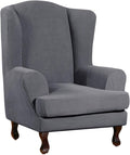 Turquoize Wingback Chair Covers 2 Piece Wing Chair Slipcover Stretch Slipcovers by Turquoize