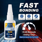 Glass Glue, 100g Ultra Strong Clear, Waterproof & Fast Super Glue, Curing - Image 4
