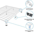 ROIL 4 Inch White King Bed Frame - Image 5