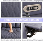 Power Reclining Sofa Set, Living Room Furniture Sets, Leather Recliner Sofa & - Image 5