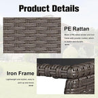 kinbor Outdoor Wicker Side Table - Image 6