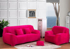 vctops 1-Piece Velvet Plush Stretch Loveseat Sofa Slipcover - Image 2