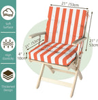 Outdoor Chair Cushions Set of 2, High Back Soft Seat Pad, Indoor Outside Use - Image 9