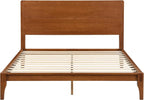 Merax Queen Size Bamboo Platform Bed, Mid-Century Modern Bed Frame - Image 6