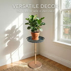Gesodant Boho Single Leg Round Side Table - Image 6