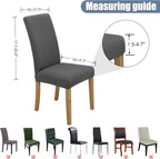 BIETYONE Stretch Dining Chair Covers Set of 2, Soft Removable Washable Kitchen - Image 5