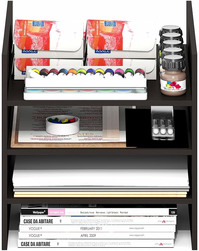 Furinno Cubicle Cube Insert, 3-Shelf Cube Organizer, 3-Tier Shelf Accessory - Image 8
