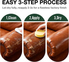Dark Gray Leather Repair Kit, Leather Recoloring Balm – Restore & Repair Faded - Image 3